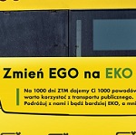 Kampania Zmień EGO na EKO - autobus150